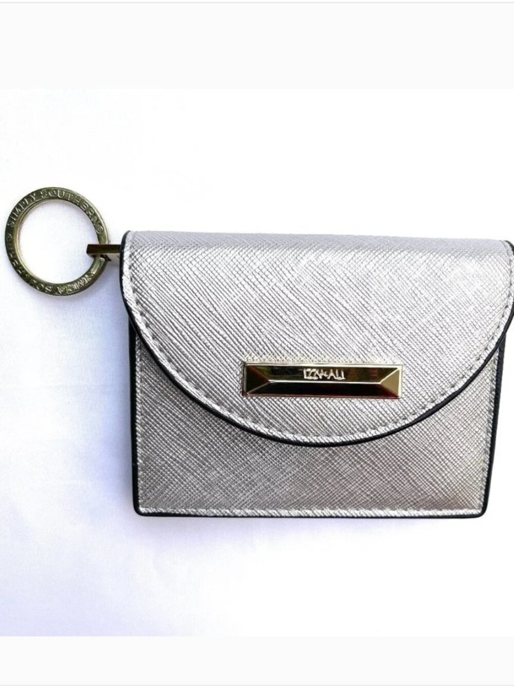 Izzy & Ali small silver key chain walet